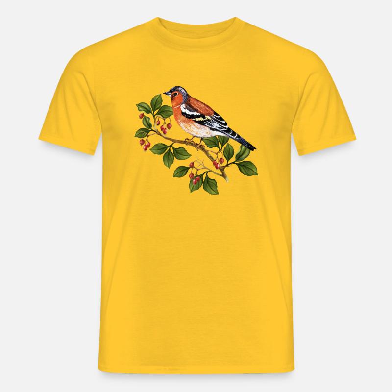 Vogel - Männer T-Shirt - Gelb