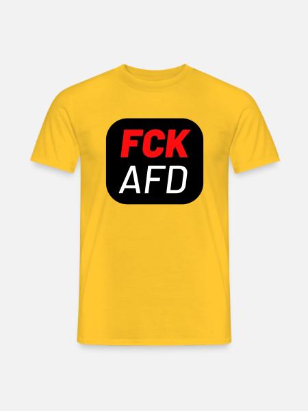 FCK AFD - T-shirt homme - jaune
