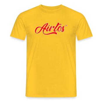 AT NEW - T-shirt homme - jaune - Devant - AI Model Male 178 dark (178cm)