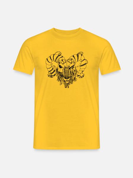 steampank ram - Men's T-Shirt - yellow