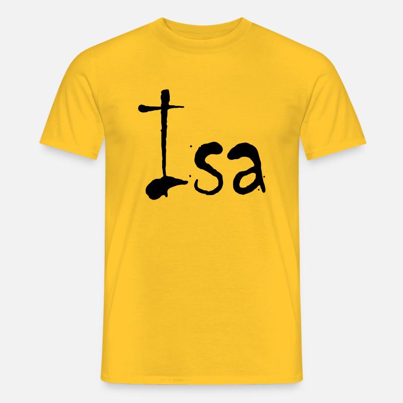 isa - Männer T-Shirt - Gelb