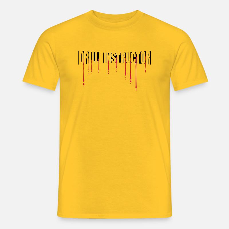 Blut Drill Instructor - Männer T-Shirt - Gelb