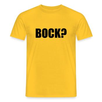 buck - Men's T-Shirt - yellow - Front - AI Model Male 178 dark (178cm)