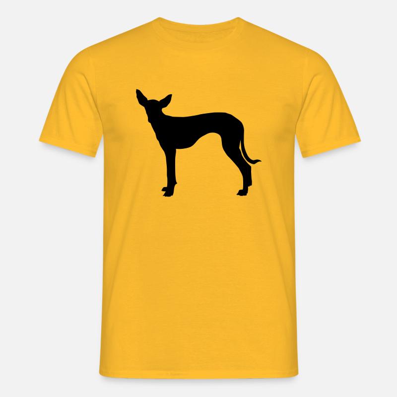 sideview Podenco - Männer T-Shirt - Gelb