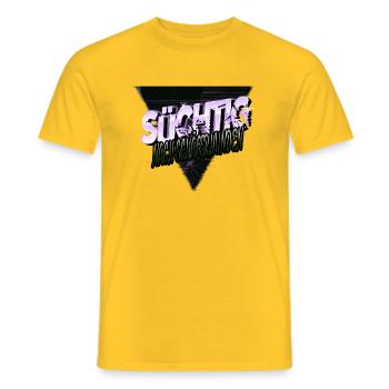 tier witzig hundehalter lieblingshund chihuahua - Männer T-Shirt - Gelb - Vorne - AI Model Male 178 dark (178cm)