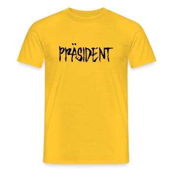 Präsident - Männer T-Shirt - Gelb - Vorne - AI Model Male 178 dark (178cm)