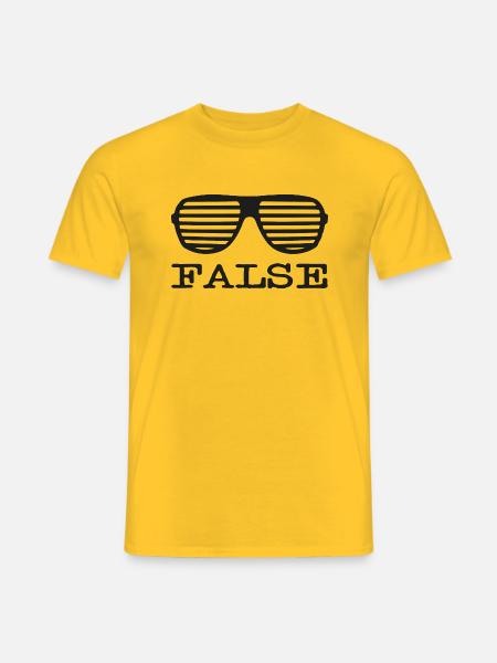 FALSE T-Shirts - Men's T-Shirt - yellow