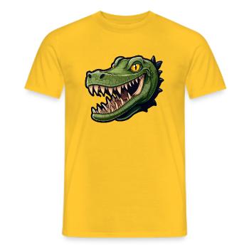 Alligator - T-shirt homme - jaune - Devant - AI Model Male 178 dark (178cm)