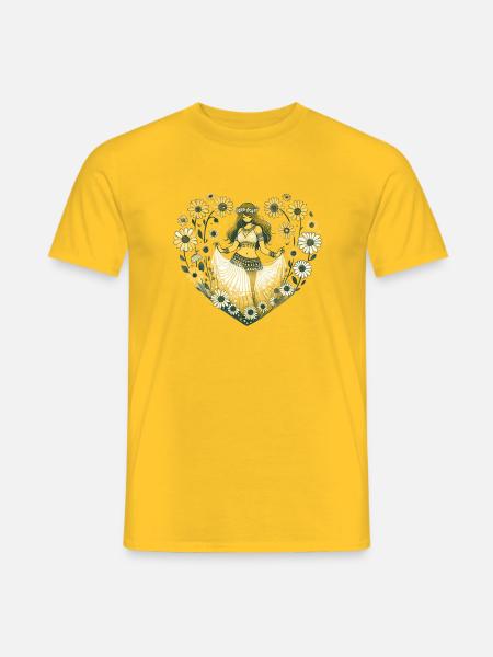 Belly Dancer Daisy - Men's T-Shirt - yellow