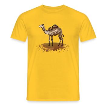Chameau - T-shirt homme - jaune - Devant - AI Model Male 178 dark (178cm)