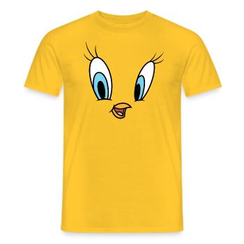 Looney Tunes Tweety Kostüm - Männer T-Shirt - Gelb - Vorne - AI Model Male 178 dark (178cm)