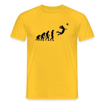 Volley développement Evolution Sport Volley-ball Gesc - T-shirt homme - jaune - Devant - AI Model Male 178 dark (178cm)