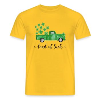 Happy St. Patrick´s Day Saint Patrick Irland Irish - Männer T-Shirt - Gelb - Vorne - AI Model Male 178 dark (178cm)