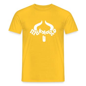 Mecklenburg Mäkelborg Ochse Fraktur - Männer T-Shirt - Gelb - Vorne - AI Model Male 178 dark (178cm)