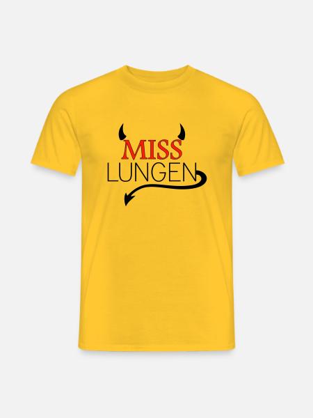 Miss lungen - Männer T-Shirt - Gelb