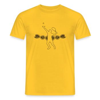 Amateurs de tennis Club de tennis Joueur de tennis Tennis - T-shirt homme - jaune - Devant - AI Model Male 178 dark (178cm)