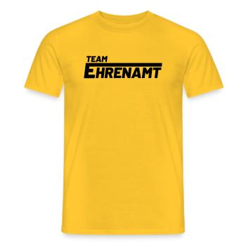 team ehrenamt - Männer T-Shirt - Gelb - Vorne - AI Model Male 178 dark (178cm)