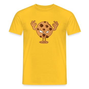 Keks-Monster - Männer T-Shirt - Gelb - Vorne - AI Model Male 178 dark (178cm)