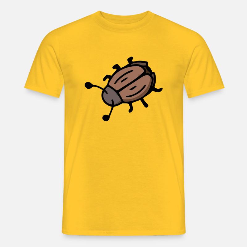 Glückskäfer Insekt Maikäfer Junikäfer - Männer T-Shirt - Gelb