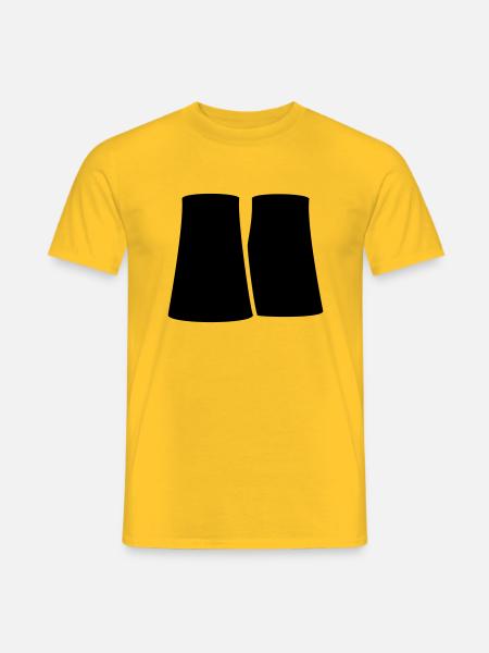 Centrale nucléaire (1c) - T-shirt homme - jaune