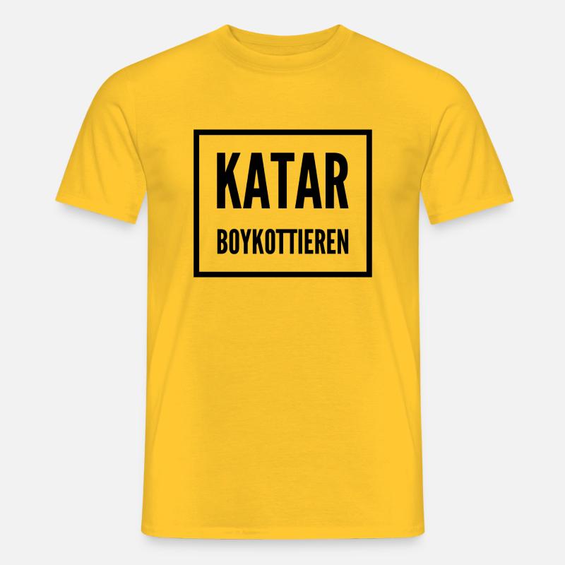 WM Katar - Männer T-Shirt - Gelb