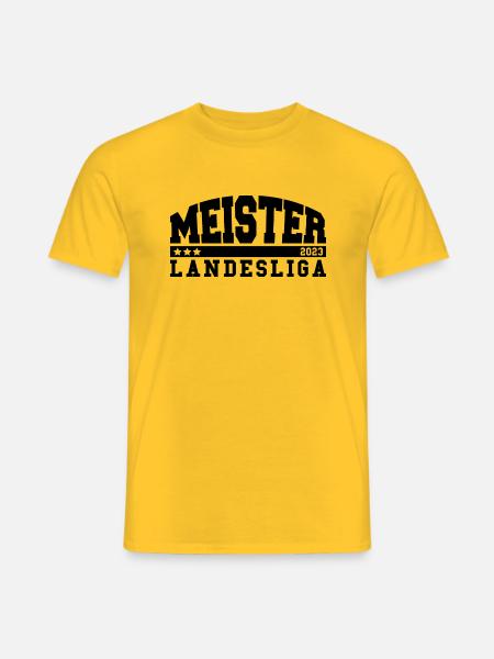 Aufsteiger 2023 Landesliga Aufstieg Fußball - Männer T-Shirt - Gelb