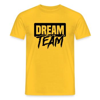 Dream Team - Männer T-Shirt - Gelb - Vorne - AI Model Male 178 dark (178cm)