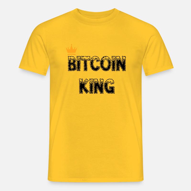 Bitcoin Trading Crypto Stocks - Men’s T-shirt - yellow