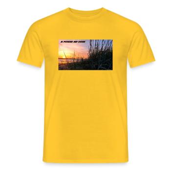 Timeless - Men's T-Shirt - yellow - Front - AI Model Male 178 dark (178cm)