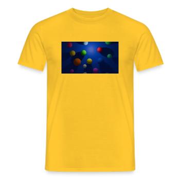 Bubbles - Männer T-Shirt - Gelb - Vorne - AI Model Male 178 dark (178cm)