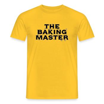 Baking Essential - Men's T-Shirt - yellow - Front - AI Model Male 178 dark (178cm)