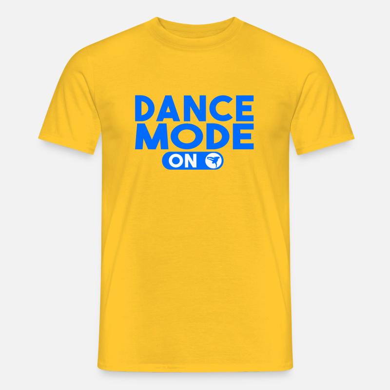 Tanzmode auf - Männer T-Shirt - Gelb