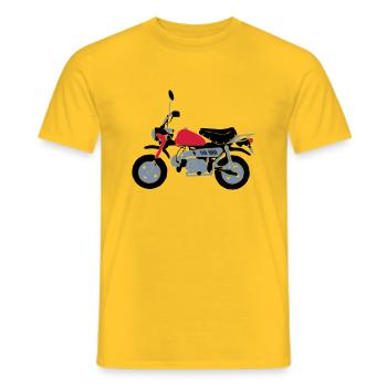 Moped - Männer T-Shirt - Gelb - Vorne - AI Model Male 178 dark (178cm)