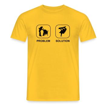 Snowboard Sports d’hiver Snowboarder Dicton - T-shirt homme - jaune - Devant - AI Model Male 178 dark (178cm)