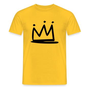 krone - Männer T-Shirt - Gelb - Vorne - AI Model Male 178 dark (178cm)