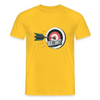 A BOW AND ARROW - Men's T-Shirt - yellow - Front - AI Model Male 178 dark (178cm)