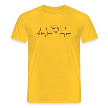 Cambeat - Men's T-Shirt - yellow - Front - AI Model Male 178 dark (178cm)