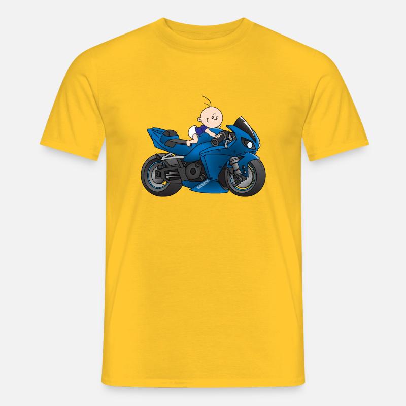 Motor-Junge - Männer T-Shirt - Gelb