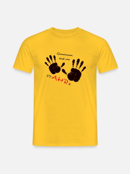 We AHR together | Ahrtal Hochwasser SolidAHRität - Männer T-Shirt - Gelb