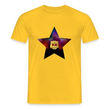 chouette d’or - T-shirt homme - jaune - Devant - AI Model Male 178 dark (178cm)