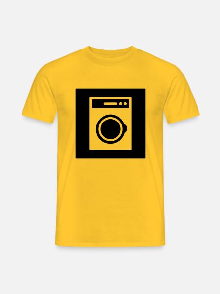 Washing machine - Men's T-Shirt - yellow
