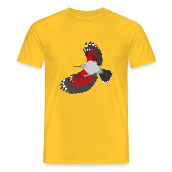Tichodrome échelette - T-shirt homme - jaune - Devant - AI Model Male 178 dark (178cm)