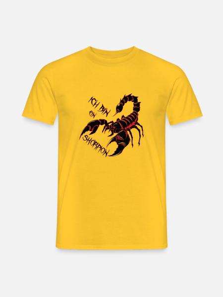 Skorpion Sternzeichen @ Markus - Männer T-Shirt - Gelb