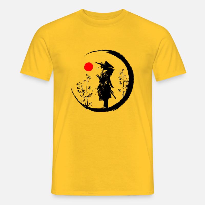 Samurai - Männer T-Shirt - Gelb
