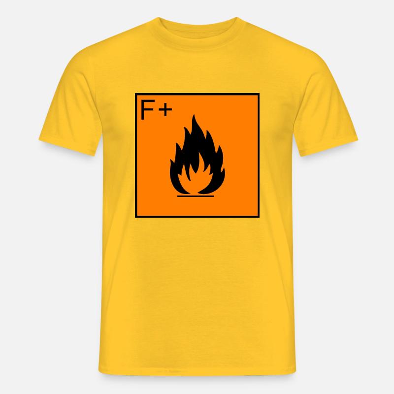 Extrem entzündlich, extrem entzündlich - Männer T-Shirt - Gelb