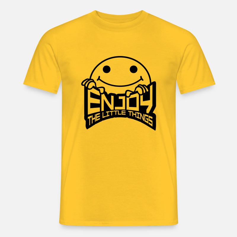 Die kleinen Dinge - Männer T-Shirt - Gelb