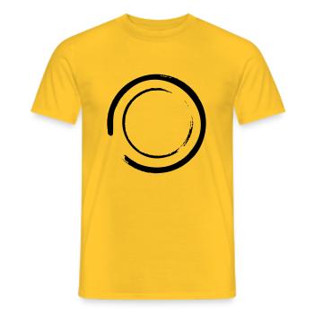 Kreis - Männer T-Shirt - Gelb - Vorne - AI Model Male 178 dark (178cm)