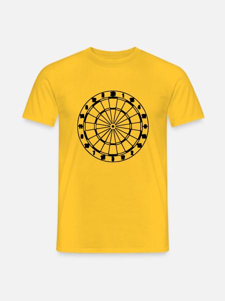 Darts Darts Dartboard Darts Darts Player Sport 7 - Men's T-Shirt - yellow
