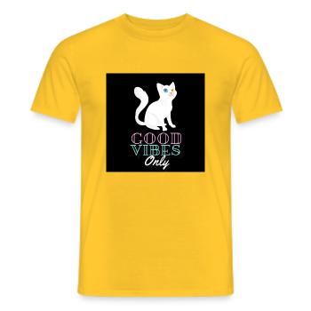Dimensionen einstellen 1500x1500 px - Männer T-Shirt - Gelb - Vorne - AI Model Male 178 dark (178cm)