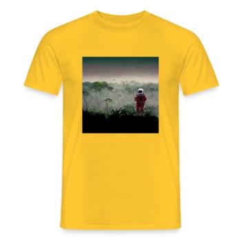 Lonely Voyager 077 - Männer T-Shirt - Gelb - Vorne - AI Model Male 178 dark (178cm)
